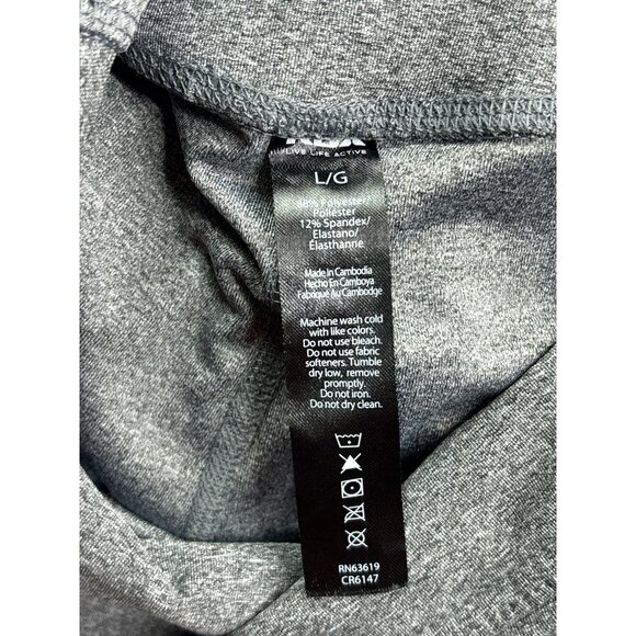 RBX Womens Cropped Leggings Size L Grey - Picture 4 of 5
